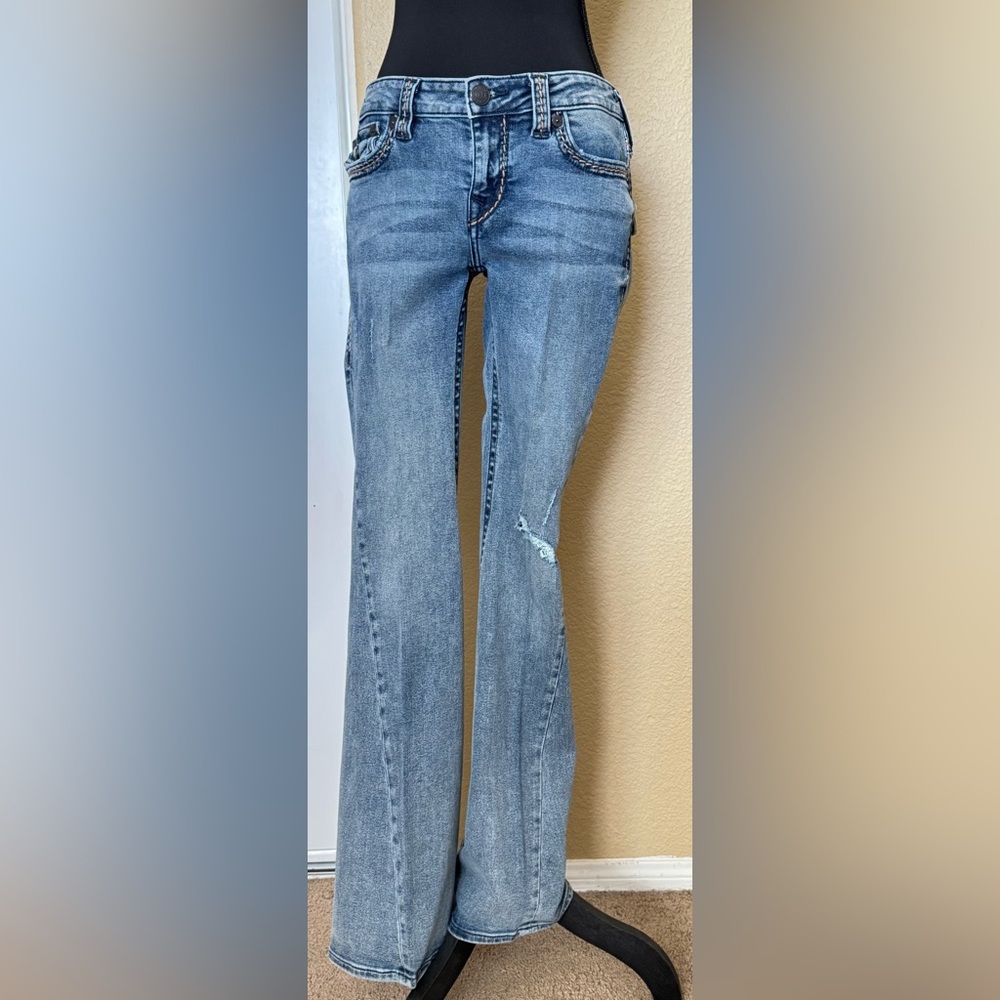 True Religion Joey Flare Super T Low Rise Jeans